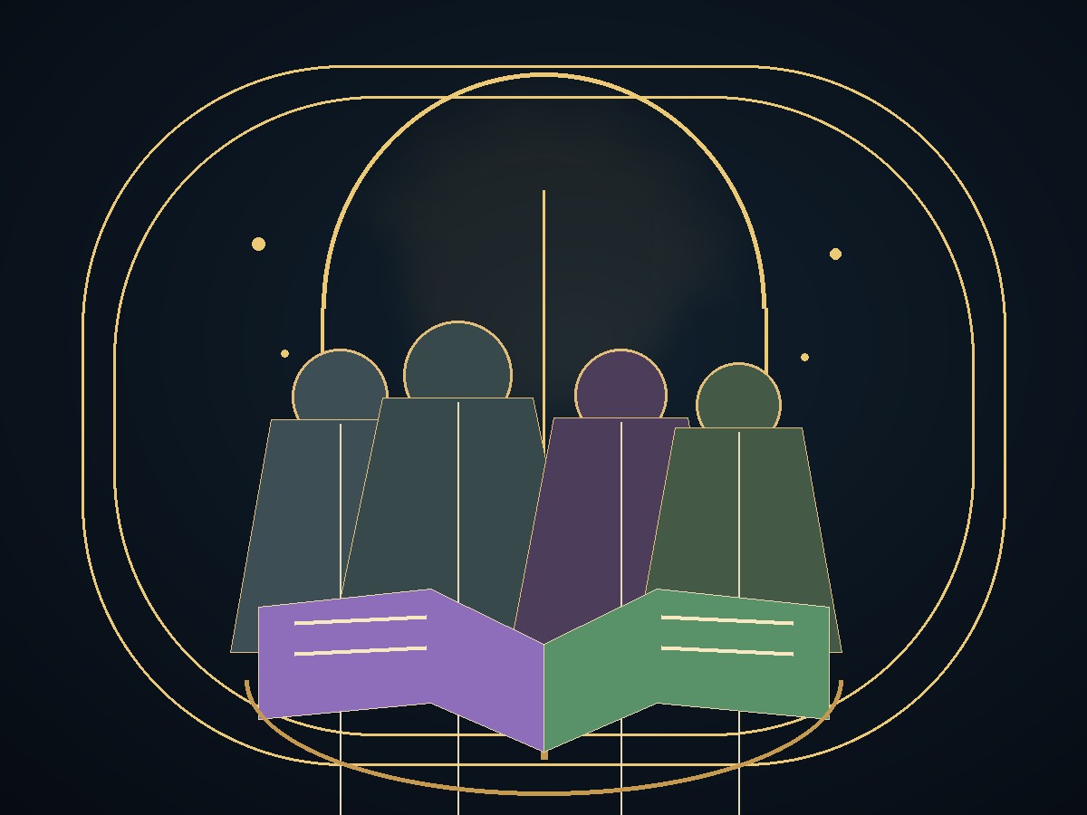 Ilustração simbólica de uma família reunida, usada como imagem placeholder